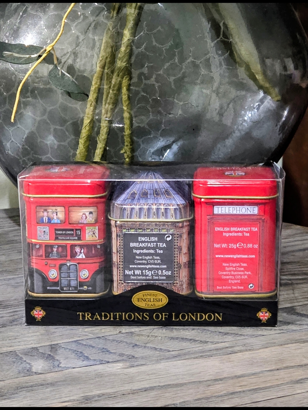 Traditions of London English Breakfast Tea Tin Set - Full
